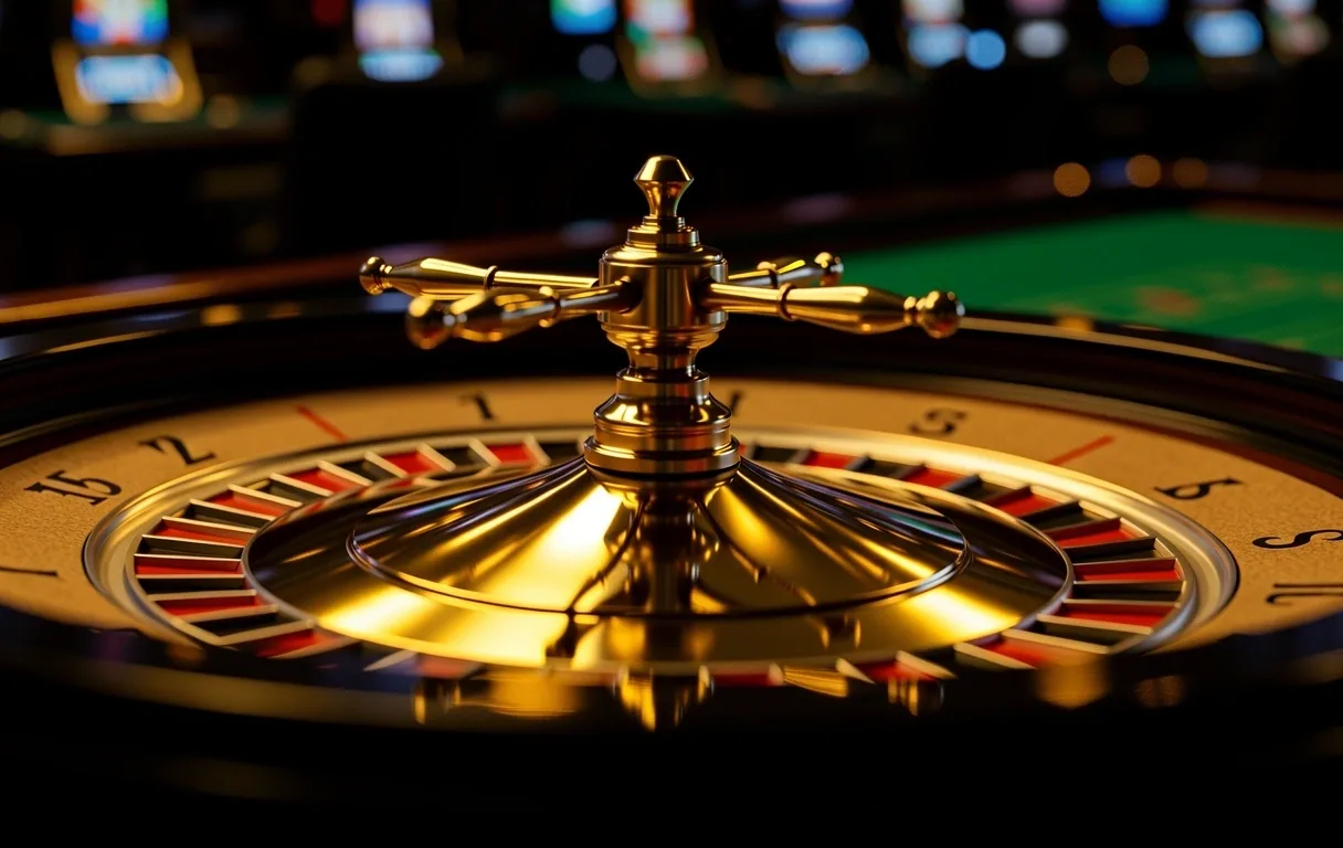 Mesa de ruleta en movimiento